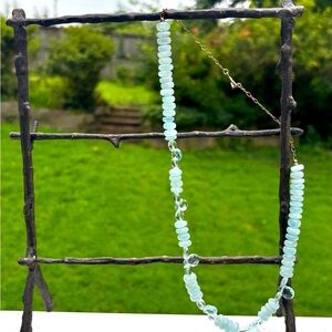Elegant Aquamarine Beaded Necklace | *Free & Fast Shipping*